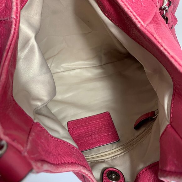 COACH Madison Maggie Triple Compartment Slouchy Shoulder Bag Tote Barbie Pink - Picture 11 of 16